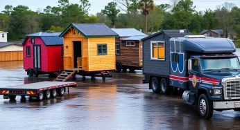 Charlotte Delivers Tiny Homes to Flood Victims