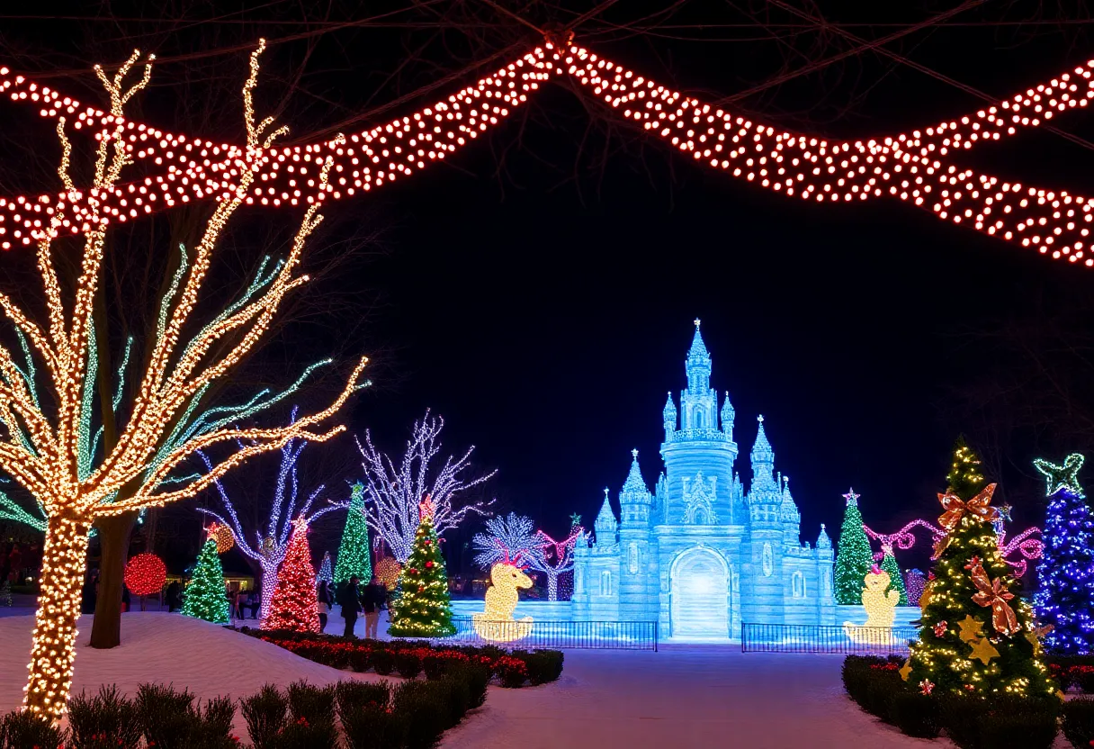A dazzling display of Winter Lights at The North Carolina Arboretum