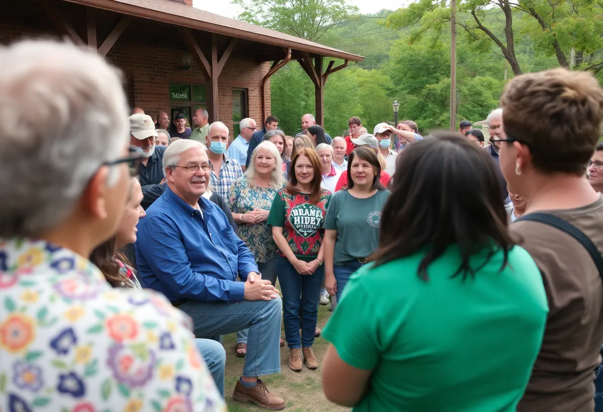 Community members in Asheville providing support after Hurricane Helene