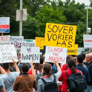 Residents of Asheville come together in response to recent crime incidents.