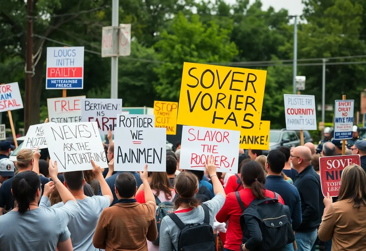 Residents of Asheville come together in response to recent crime incidents.