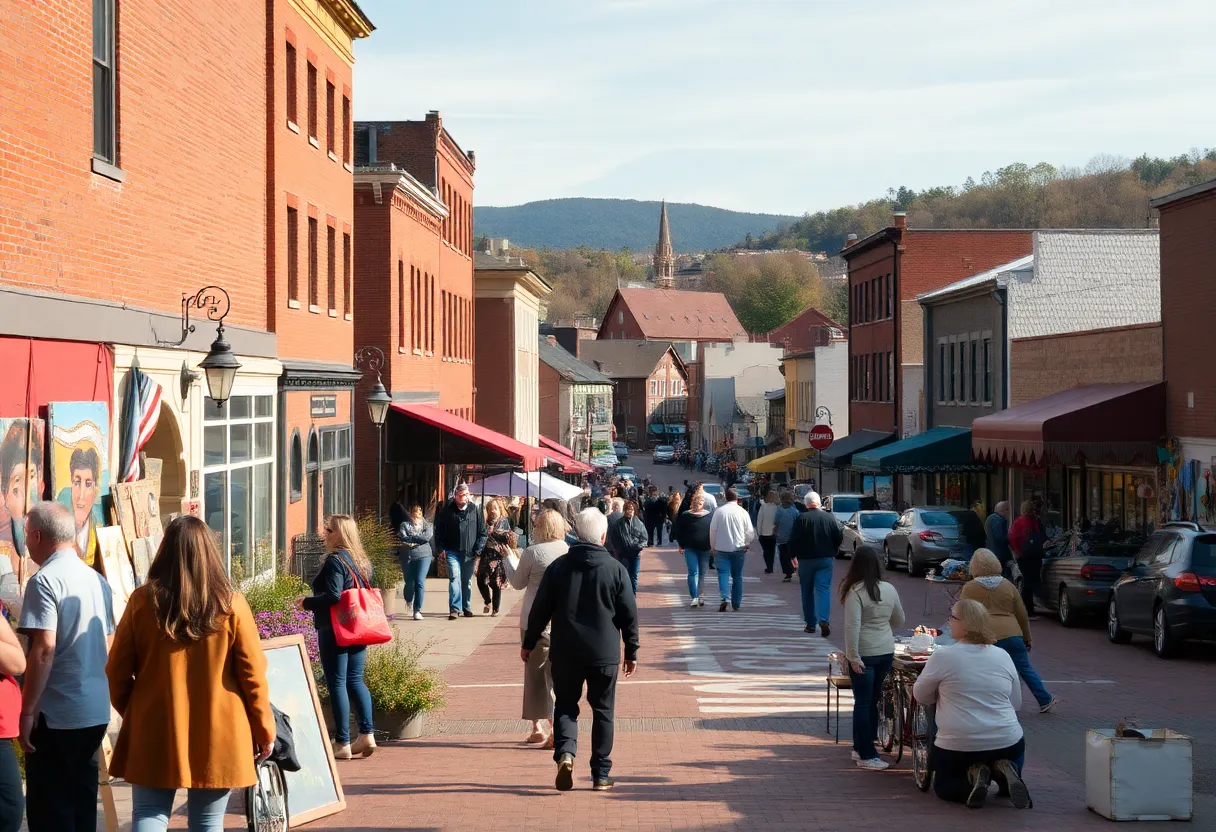 Community members in Asheville engaging in recovery efforts post-Hurricane Helene.