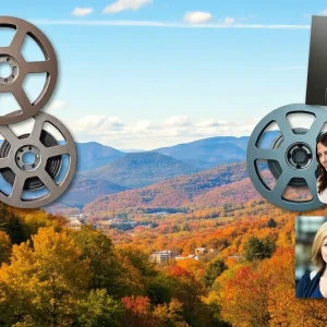 Asheville landscape with film elements representing casting opportunities