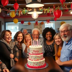 Guests celebrating the 21st anniversary at Asheville's Corner Kitchen.