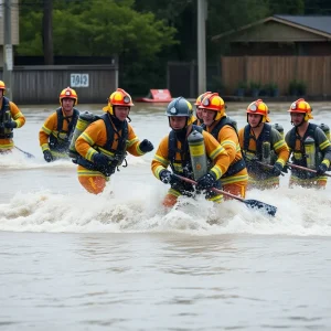 Asheville Fire Department conducting water rescue in Kentucky