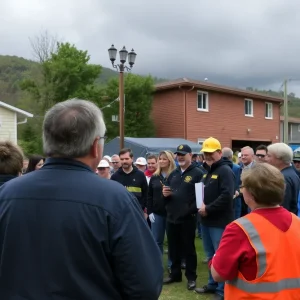 Community event honoring local heroes amidst severe weather