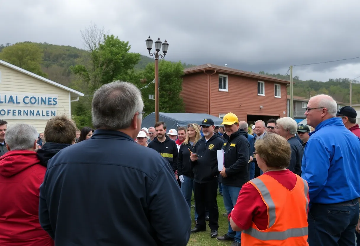 Community event honoring local heroes amidst severe weather
