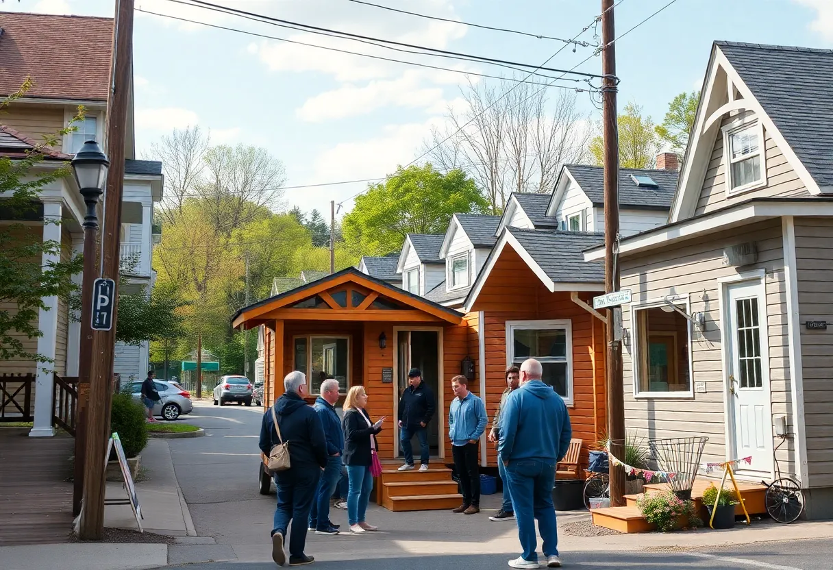 Community discussion on housing solutions in Asheville.