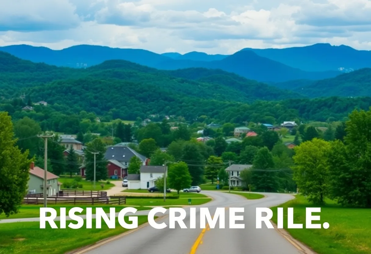 Scenic view of Asheville, North Carolina