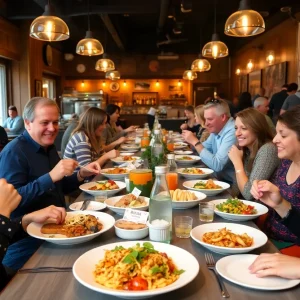 People dining during Asheville Restaurant Week