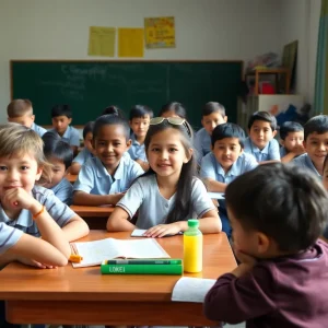 Students engaged in classroom activities in Asheville Schools