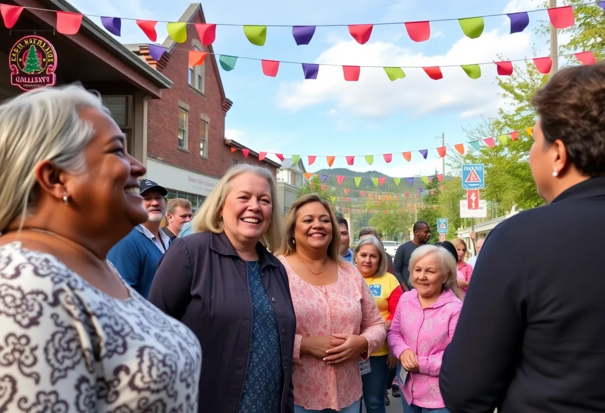 Families celebrating debt forgiveness in Western North Carolina