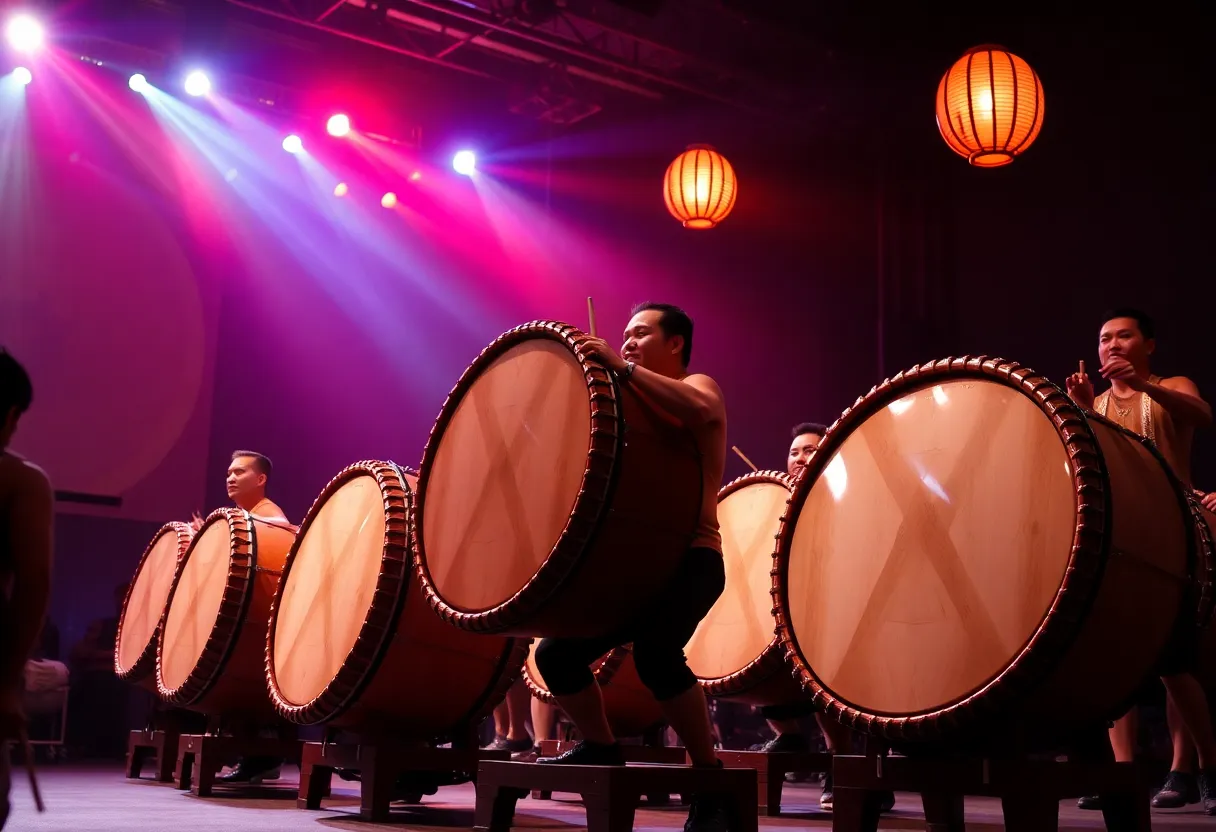 YAMATO The Drummers of Japan performing in Asheville