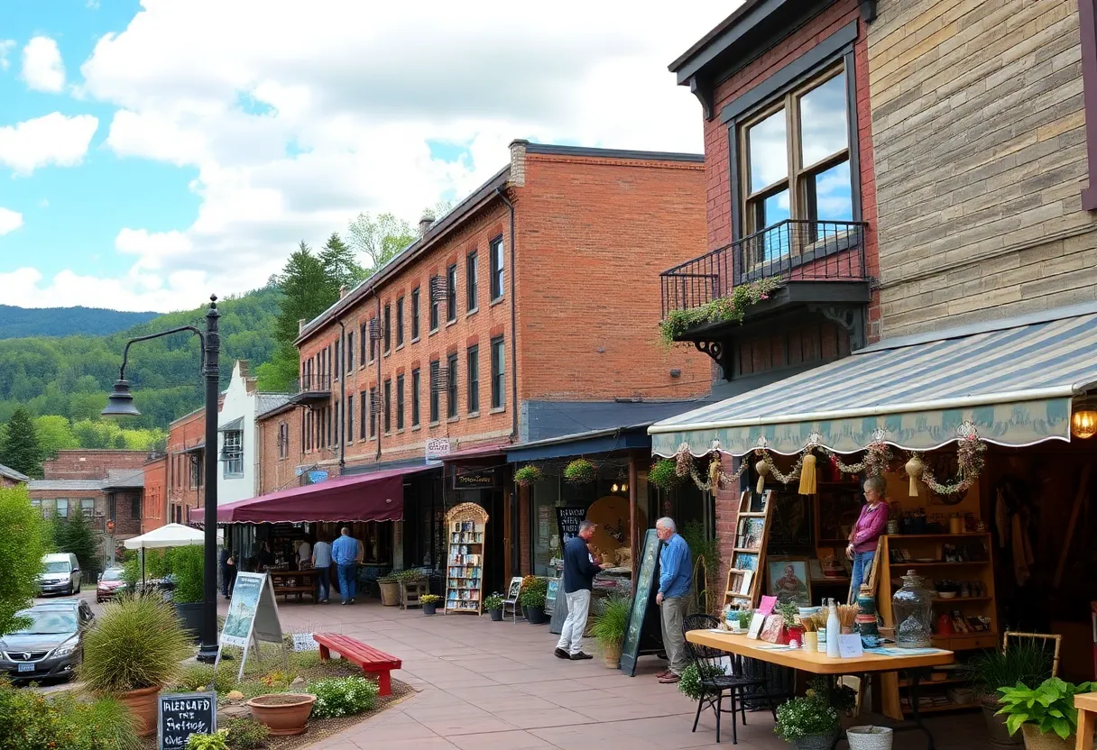 Scenic view of Asheville showcasing its rich arts and crafts culture