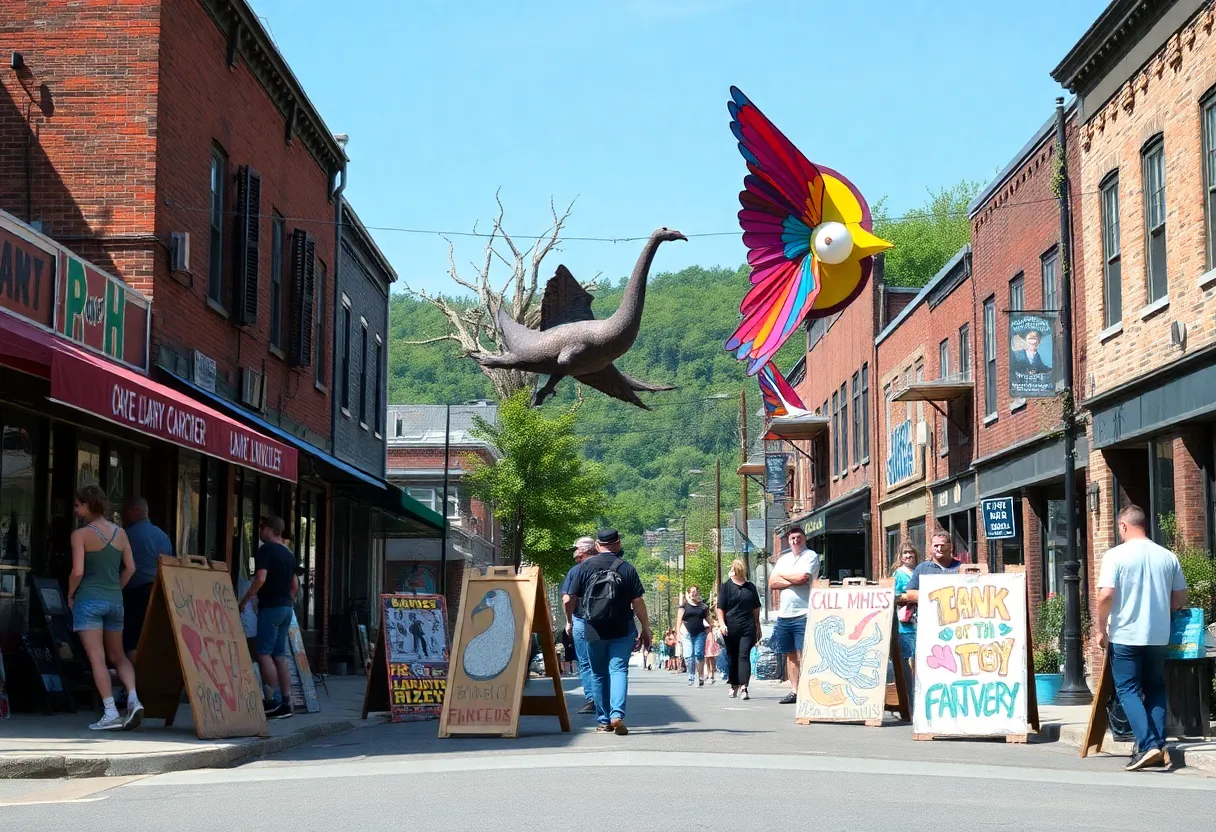 Artists and public art in Asheville exemplifying community recovery