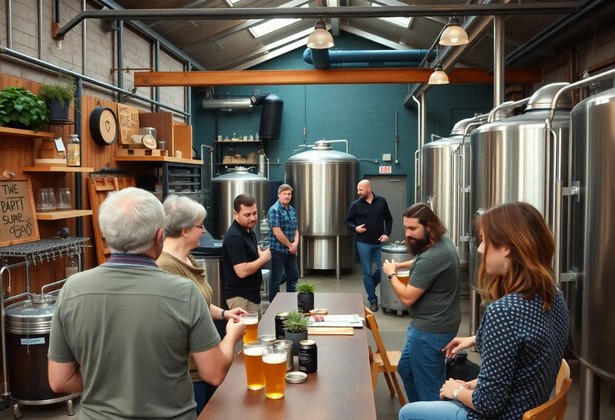 Asheville craft breweries exemplifying community resilience after flooding.