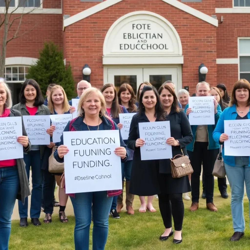 Educators petitioning for school funding