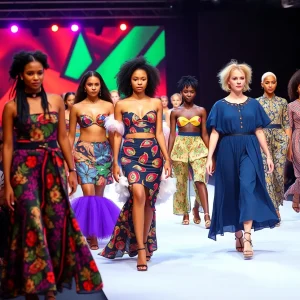 Models showcasing creativity at the Asheville Fashion Show