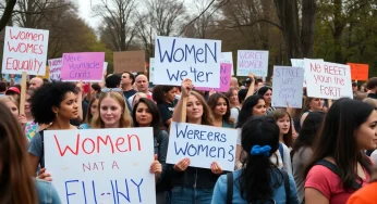Asheville Hosts Hundreds for International Women’s Day Protest