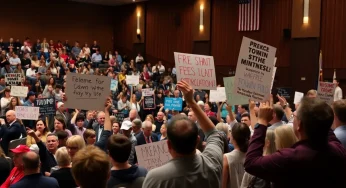 Asheville Town Hall Meeting Turns Chaotic Amid Protests