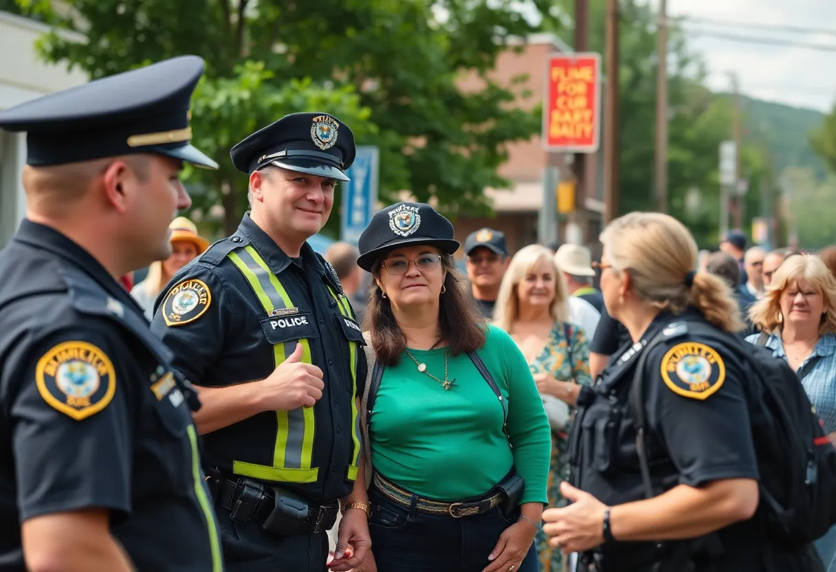 Local deputies engaging with residents in Buncombe County
