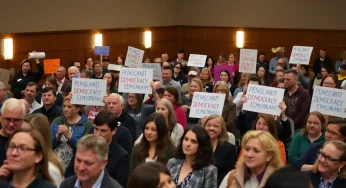 Buncombe County Democrats Rally Against Federal Cuts