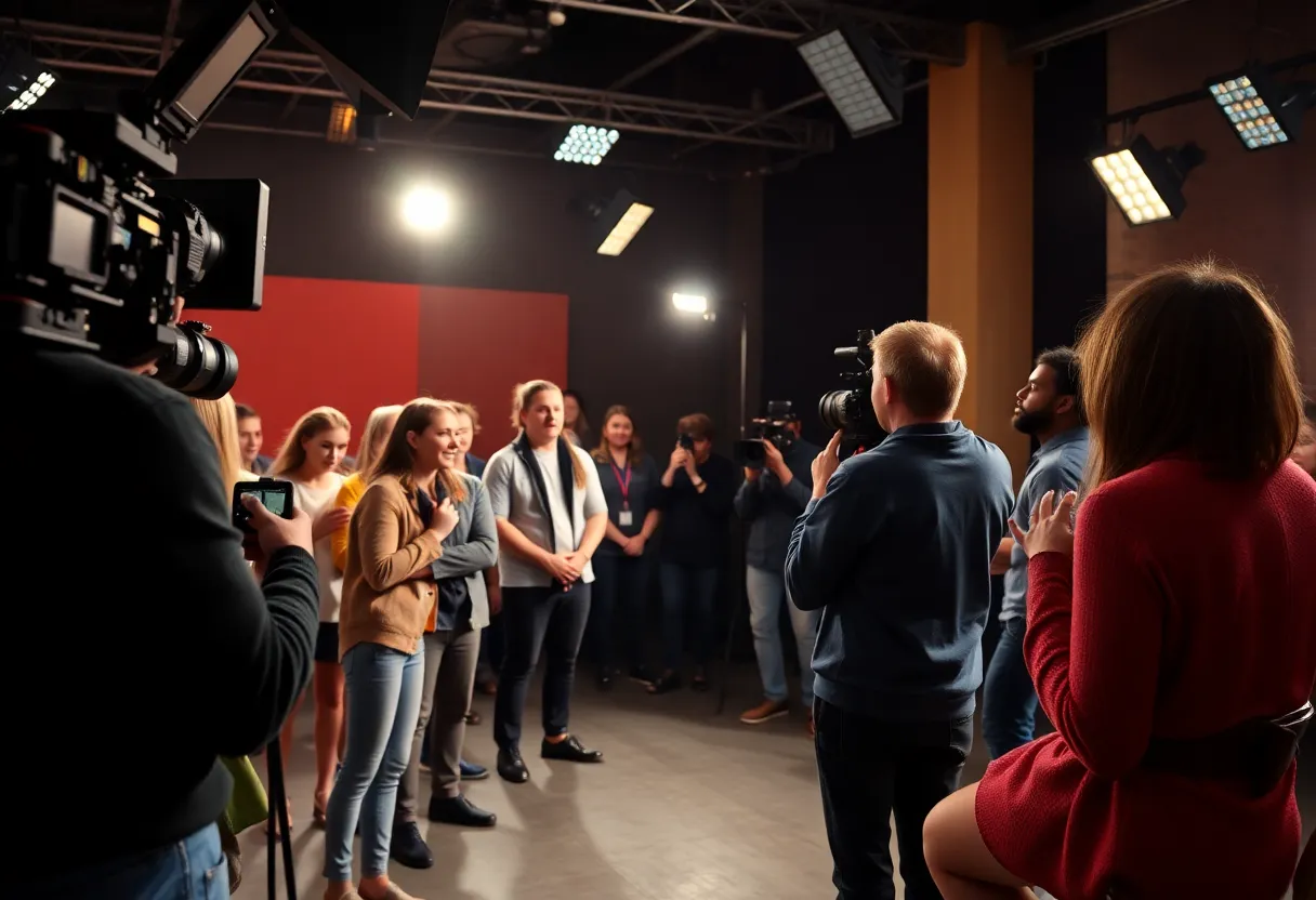 Aspiring actors auditioning in Asheville