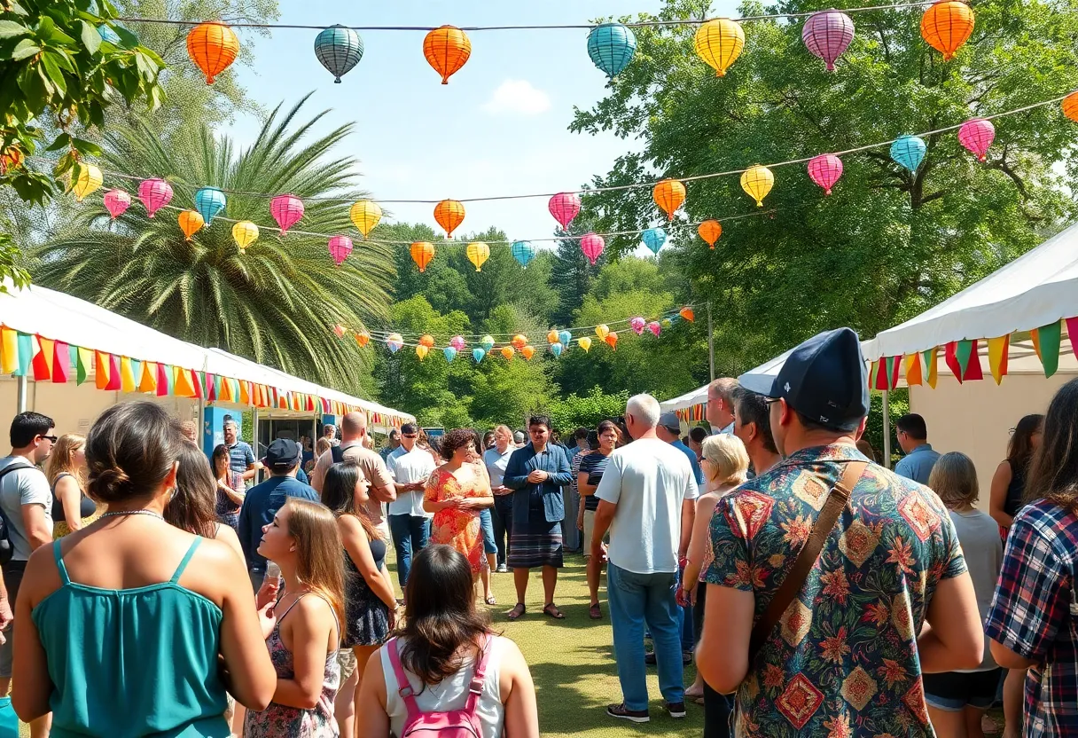 Participants enjoying the InterBeing Festival at Samasati Sanctuary in Weaverville
