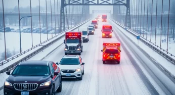 Traffic Mayhem on the Capt. Jeff Bowen Bridge: A Winter Wonderland of Crashes in Asheville