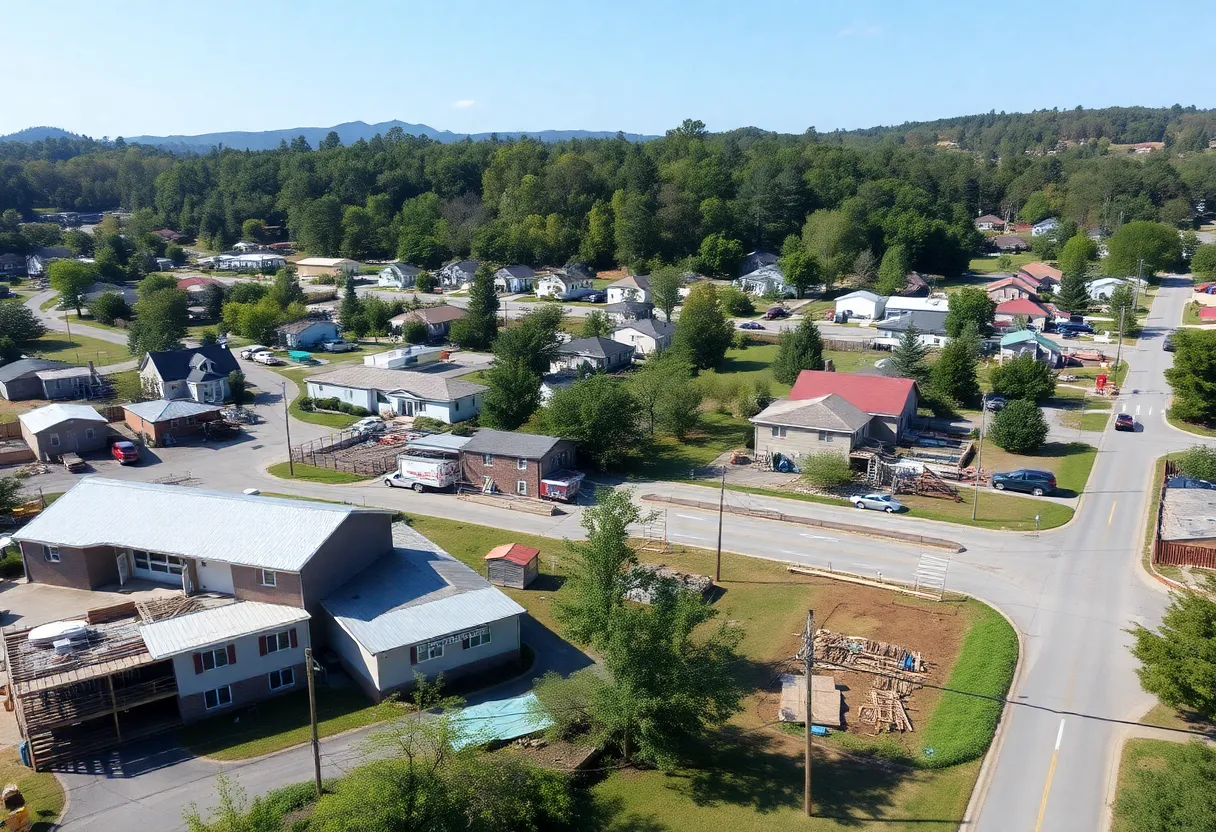 Rebuilding efforts in Western North Carolina after Hurricane