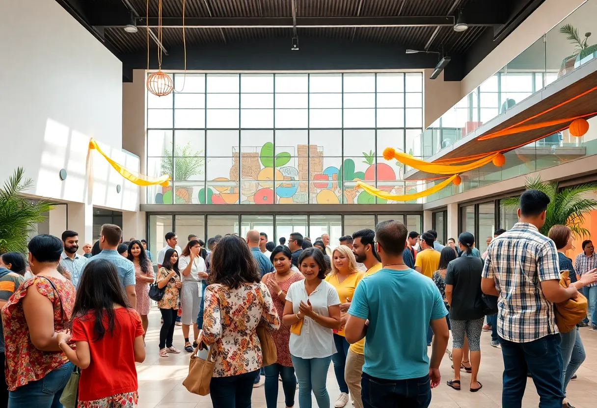 Gathering at the renovated YMI Cultural Center