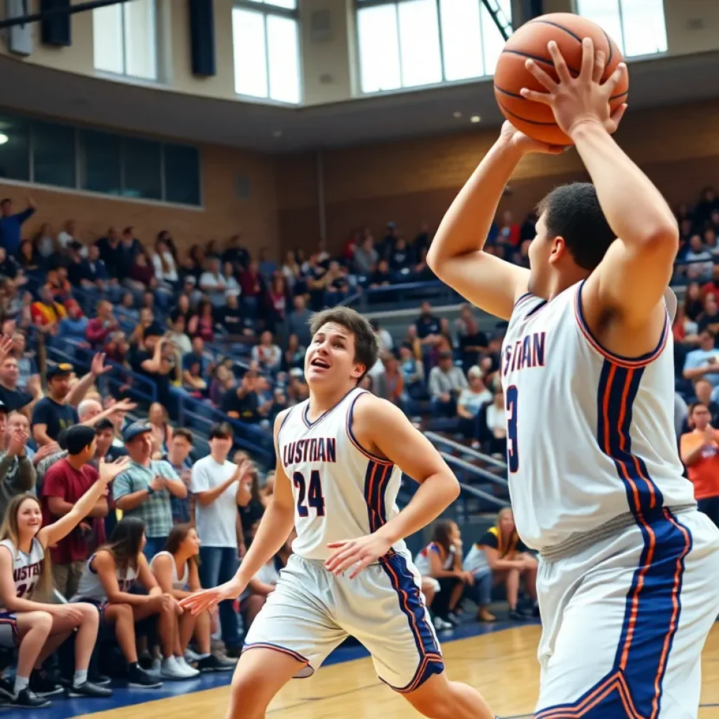 Celebration in gym for Mr. Basketball award