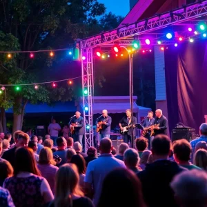 Audience enjoying live music at the Asheville Amadeus Festival