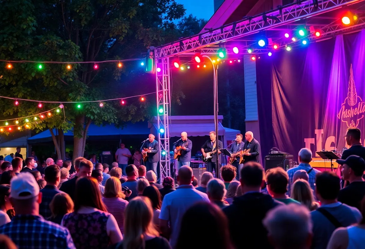 Audience enjoying live music at the Asheville Amadeus Festival