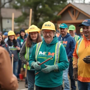 Asheville community members engaging in disaster recovery efforts