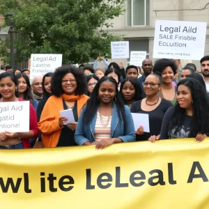 Community event supporting immigrant legal aid in Asheville