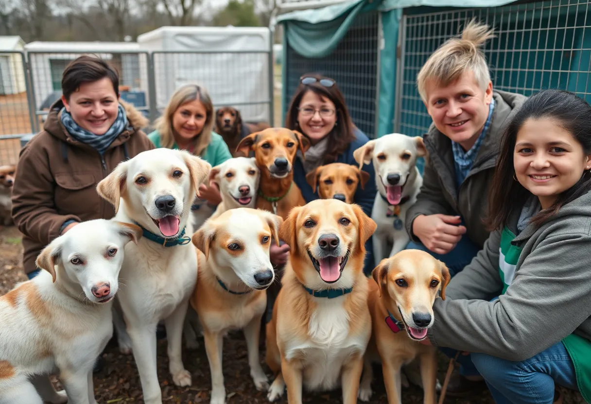Animals being cared for at Brother Wolf Animal Rescue