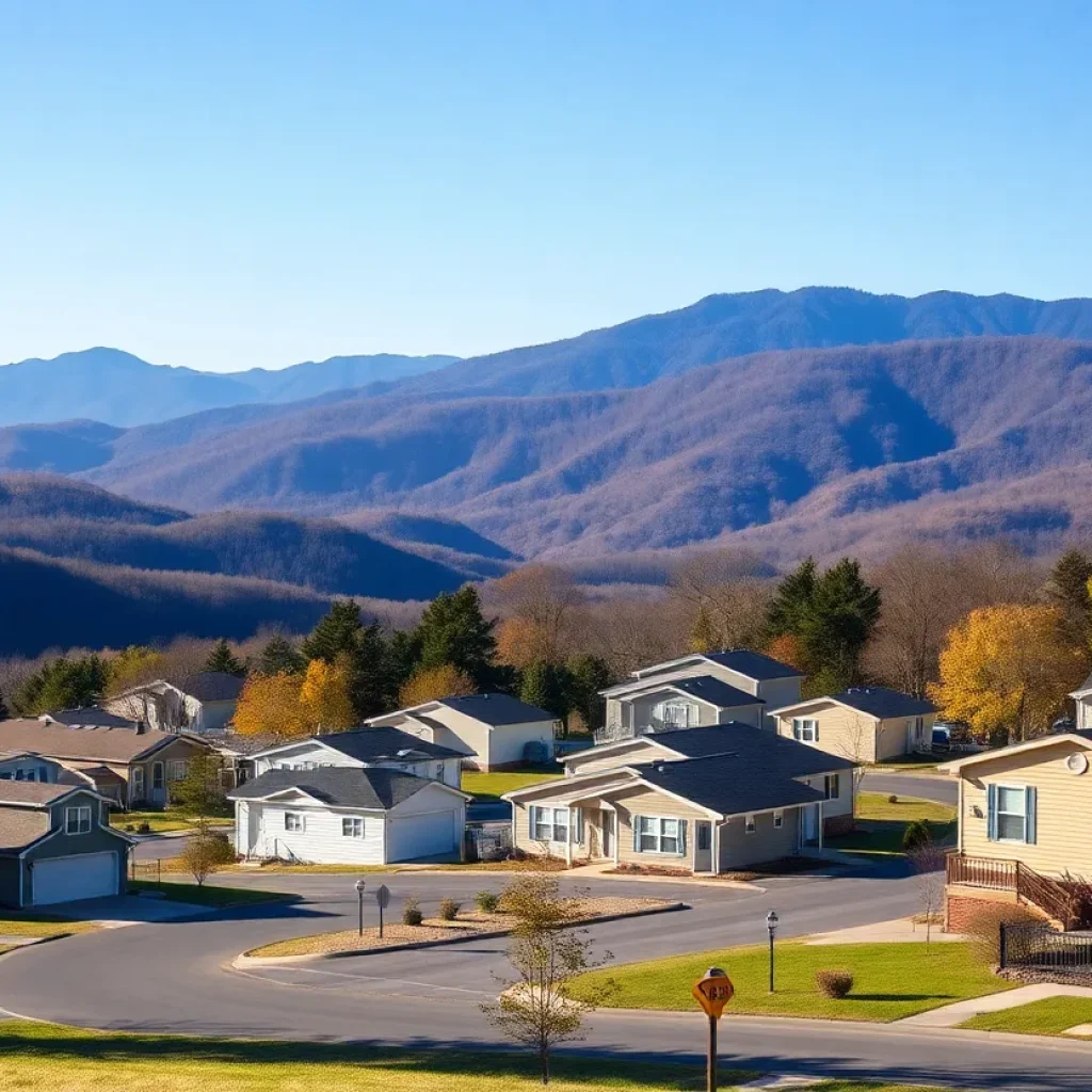 Manufactured housing community in Flat Rock, NC, surrounded by natural beauty.