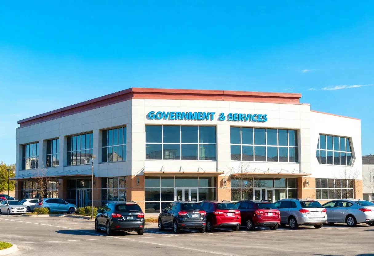 Exterior view of the Government Services Center in Asheville