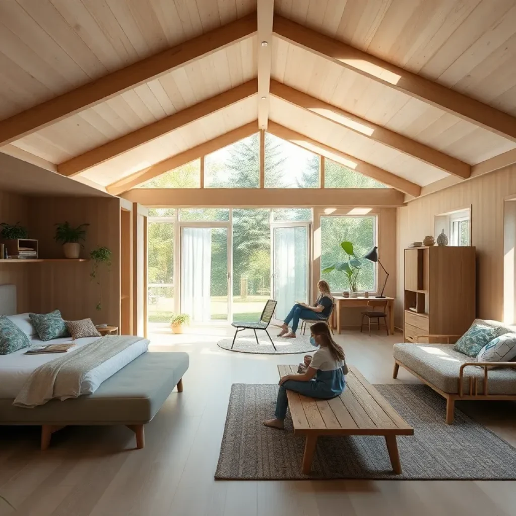 Rendering of Joy's House, an emergency shelter for domestic violence survivors in Asheville
