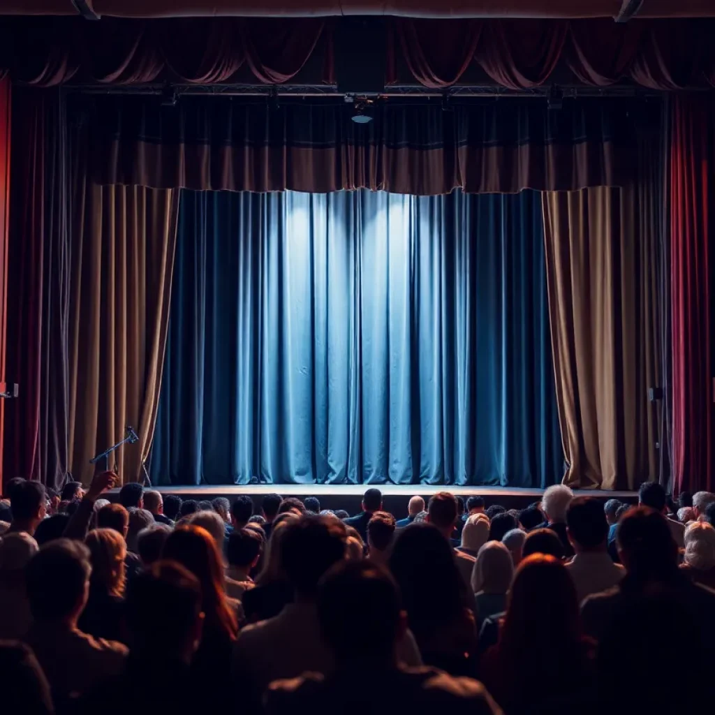 Audience watching The Lehman Trilogy at NC Stage