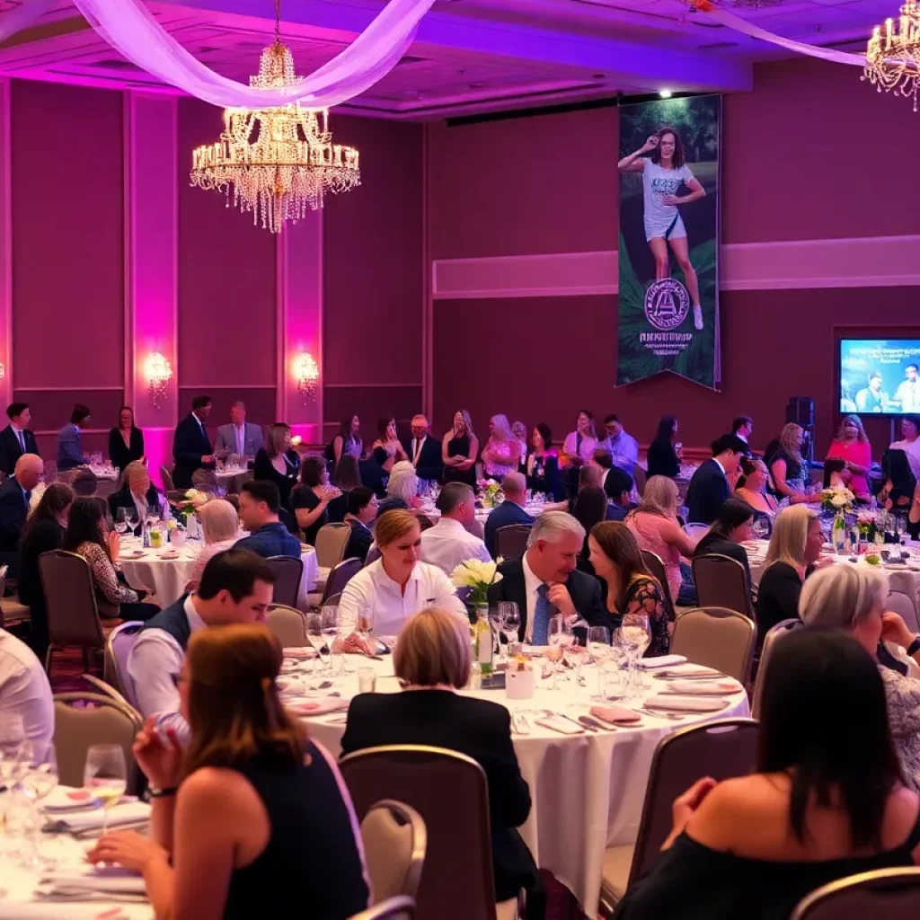 Attendees at UNC Asheville 'Our Turn to Play' fundraiser dinner