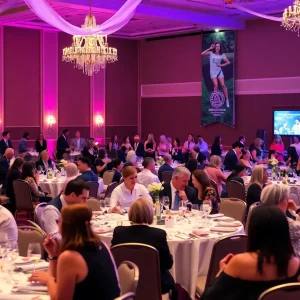 Attendees at UNC Asheville 'Our Turn to Play' fundraiser dinner