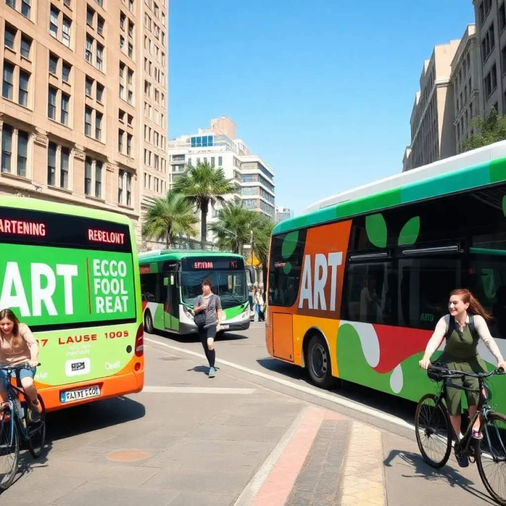 Asheville residents using sustainable transportation methods