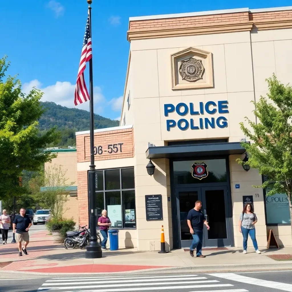 A view of the Asheville Police Department building.