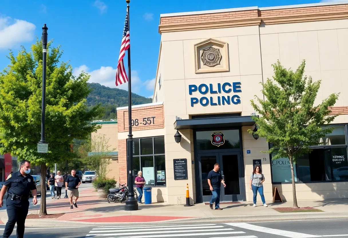 A view of the Asheville Police Department building.
