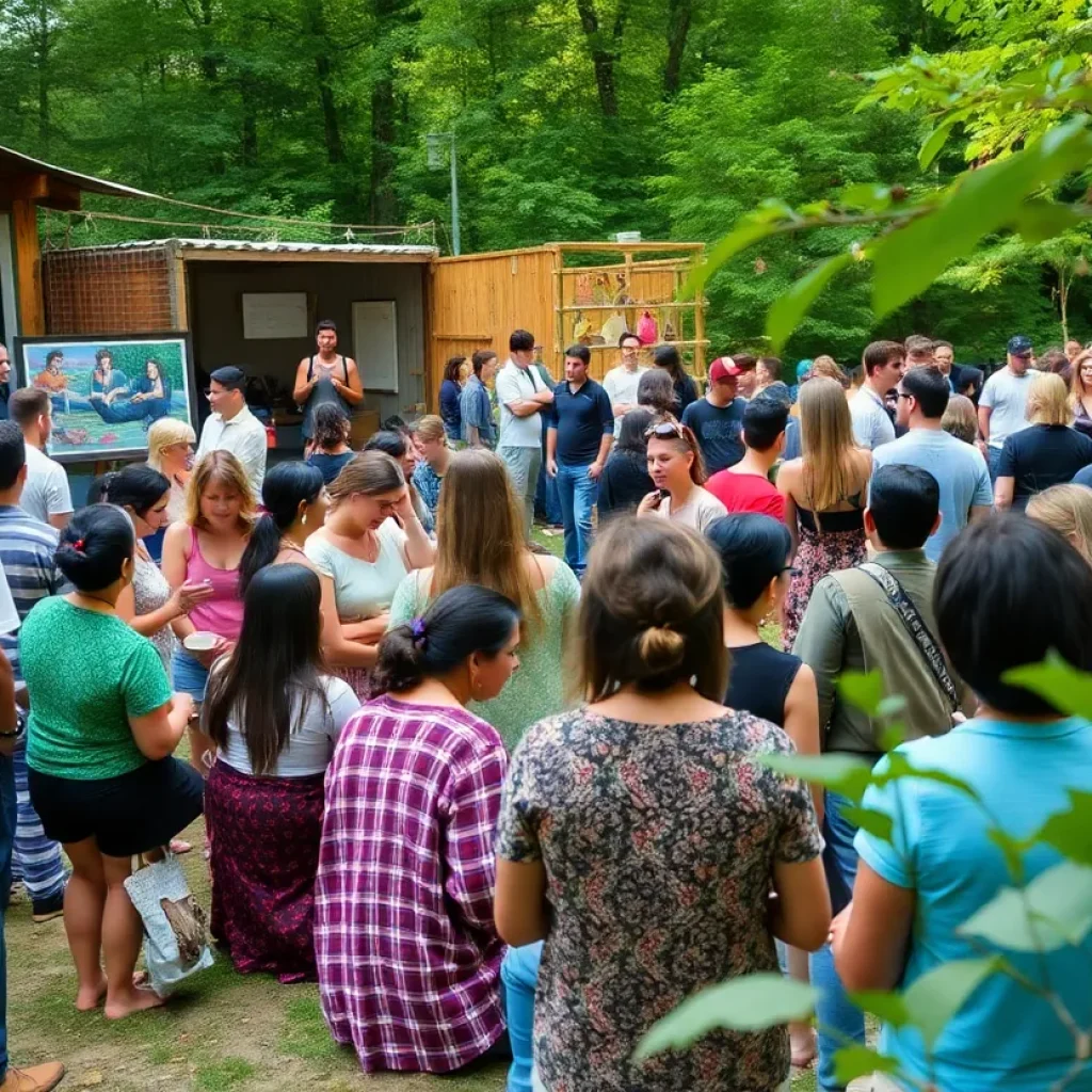 Participants engaging at The Holomovement Wave in Asheville