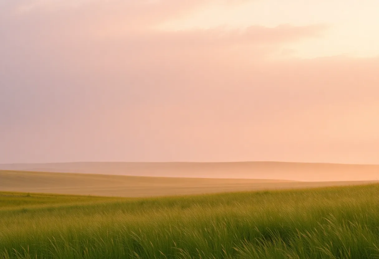 A tranquil landscape representing mindfulness and poetry.