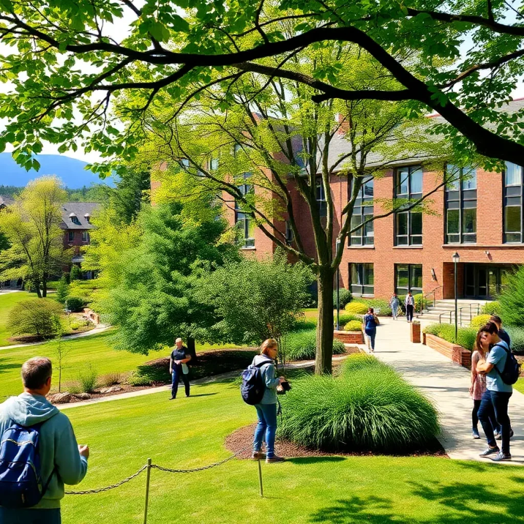 Students at a private high school in Asheville participating in outdoor activities.