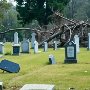 Volunteers restoring South Asheville Cemetery after hurricane damage